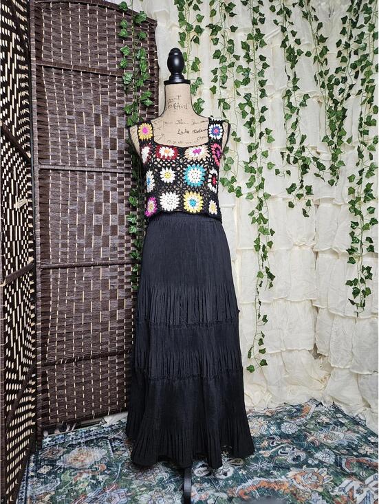 Other - Mexicali Blues Crochet Tank Top Granny Square Festival